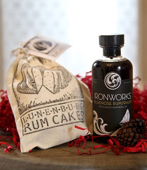 Ironworks Distillery Bluenose Rum and rum cake