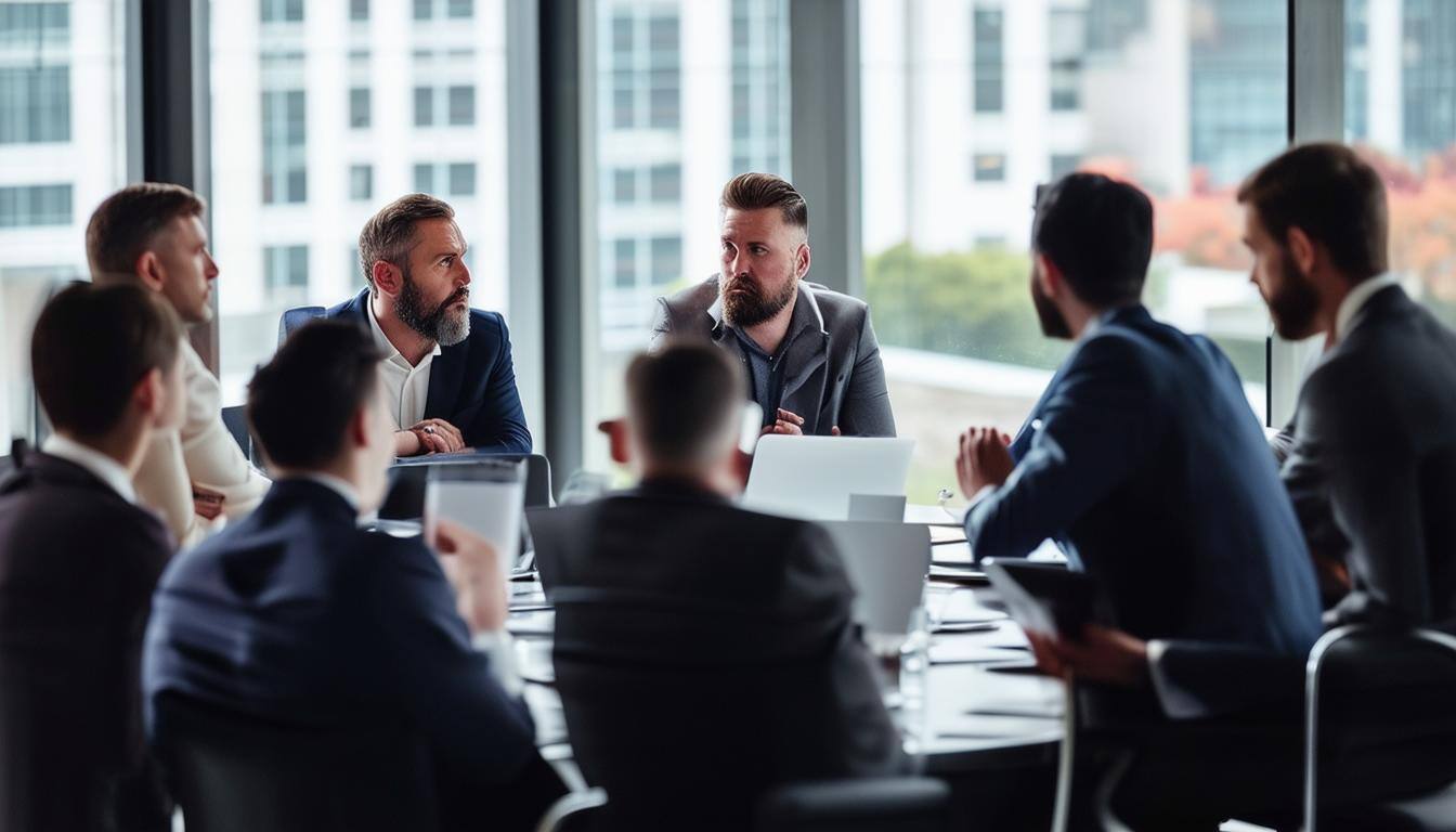 security professionals at a boardroom