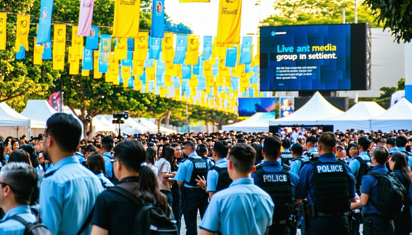 Large crowd at an event