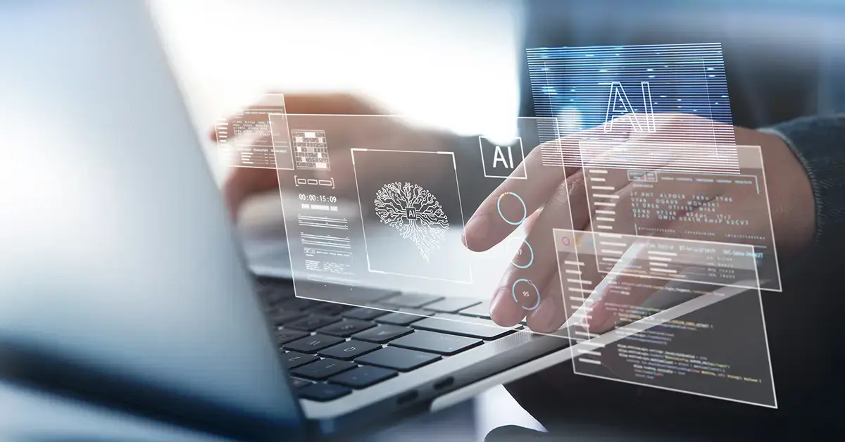 Split-screen concept of traditional OSINT data analysis and modern AI interface, illustrating the shift from manual search to AI-generated insights