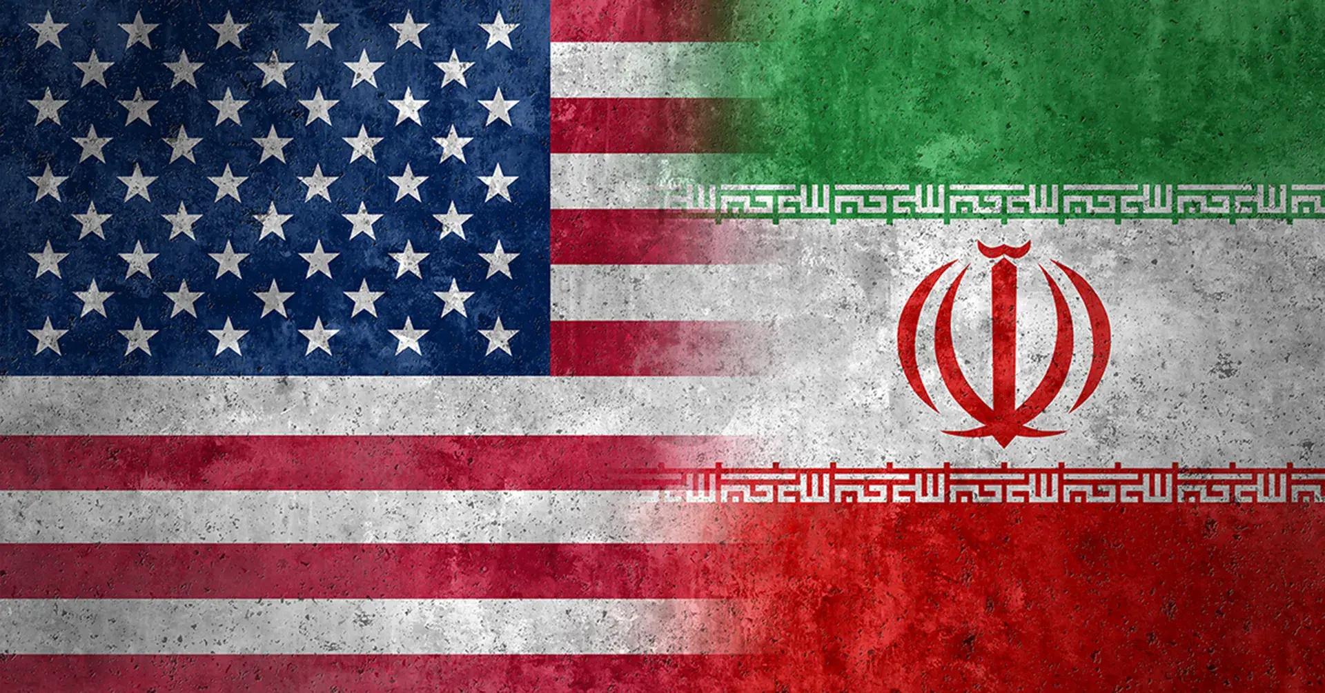 Composite image of the United States and Iran flags blended together, representing geopolitical tensions and the escalating US–Iran conflict impacting global security.