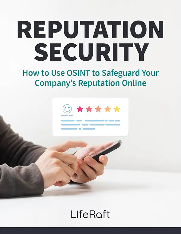 Using OSINT for Reputation Security - Report Cover